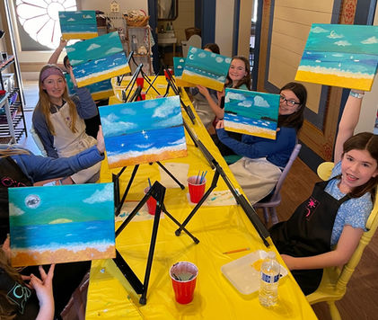 art birthday party the color house