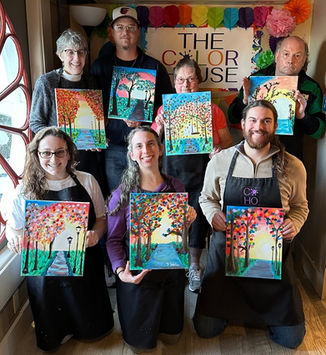 art birthday party the color house