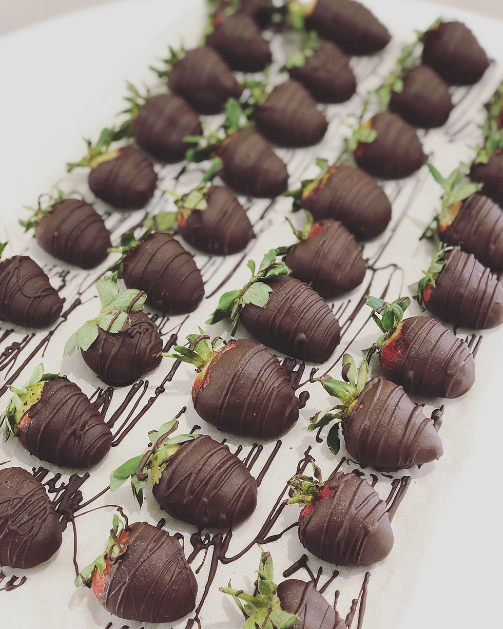 Dark chocolate covered strawberries