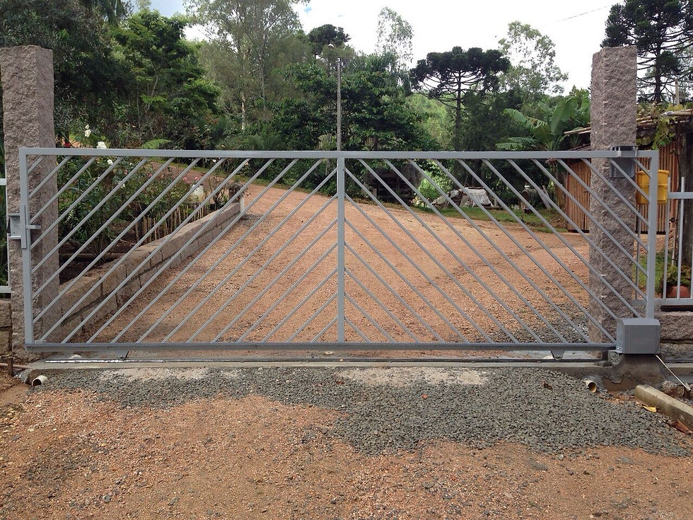 portão deslizante gradeado
