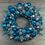 Thumbnail: Lake Blue & Silver Dramatic Luxury Festive Handmade Christmas Bauble Wreath