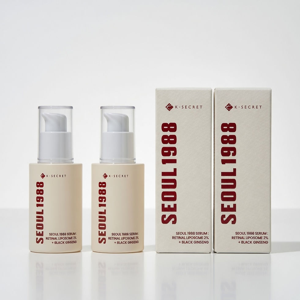 Combo de Sérum Facial SEOUL 1988 Serum: Retinal Liposome 2% + Black Ginseng