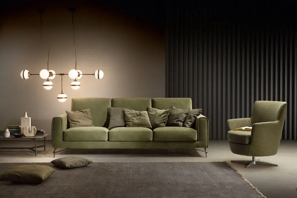 Divano relax Easy su misura con schienali reclinabili