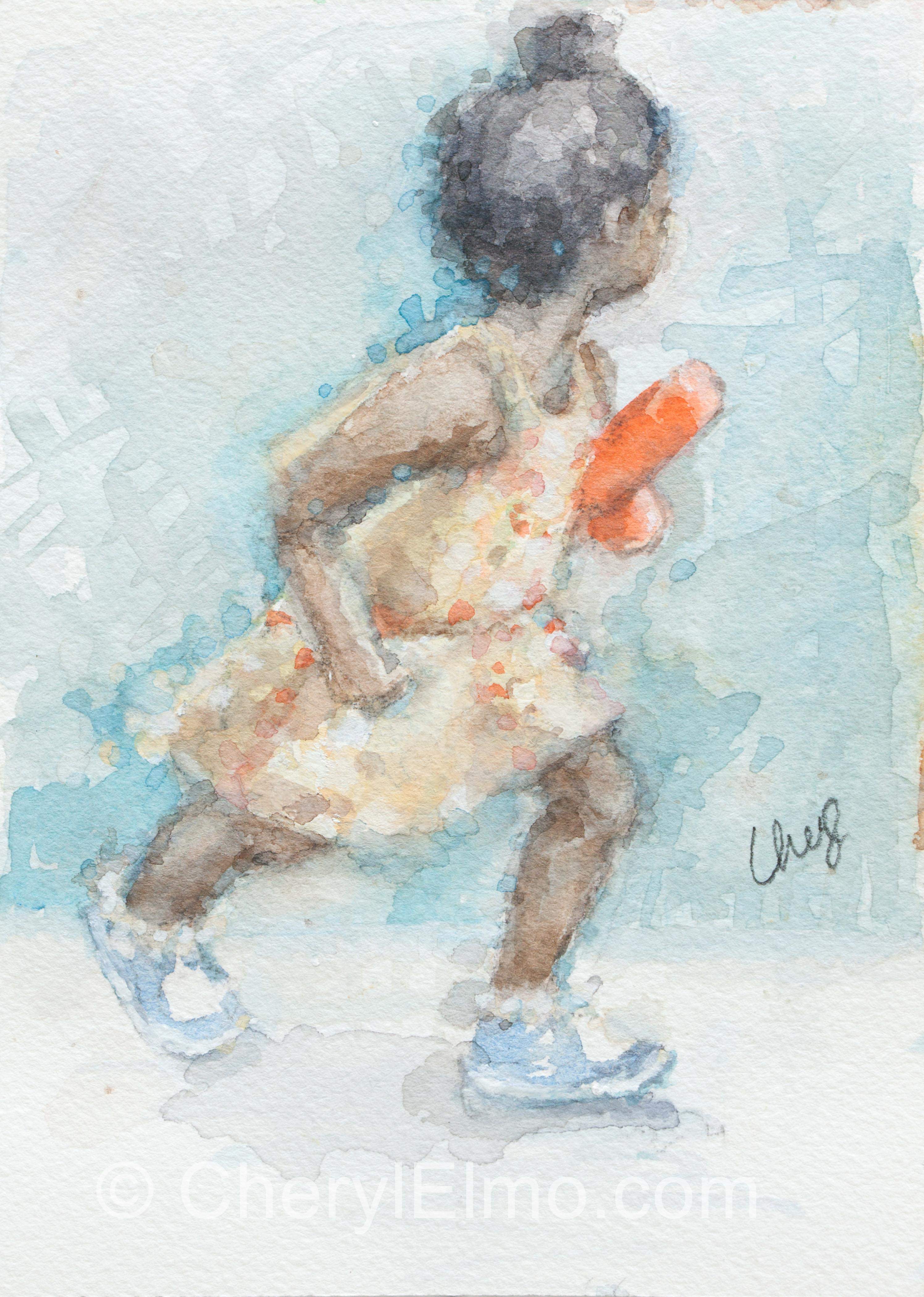 My orange balloon (SOLD)