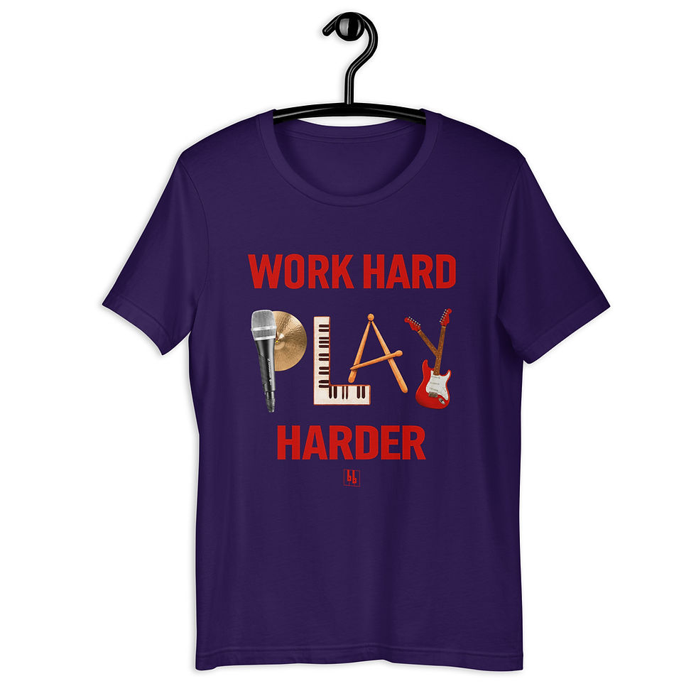 Thumbnail: Work Hard Play Harder Unisex t-shirt