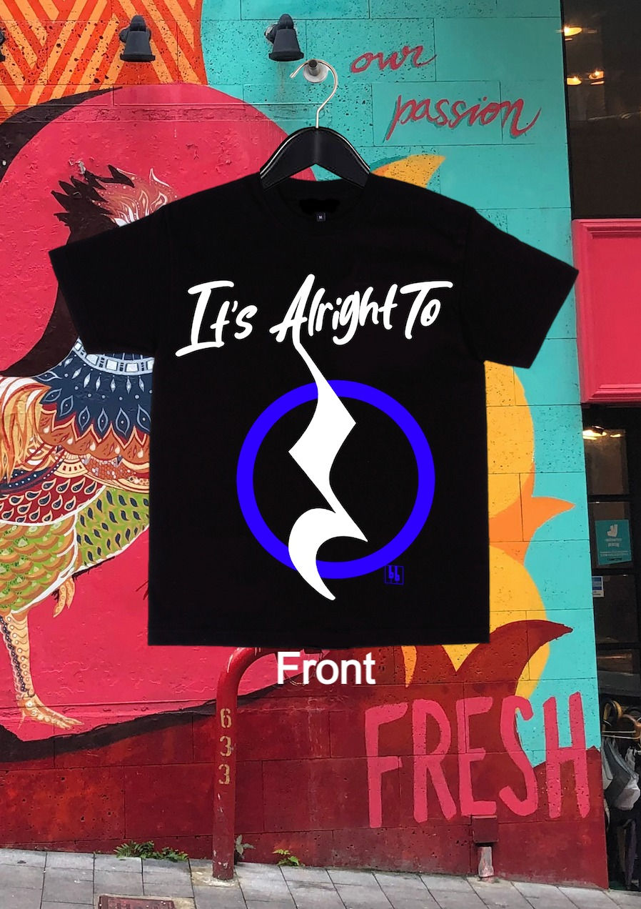 Thumbnail: It's Alright To Rest T-shirt blue text