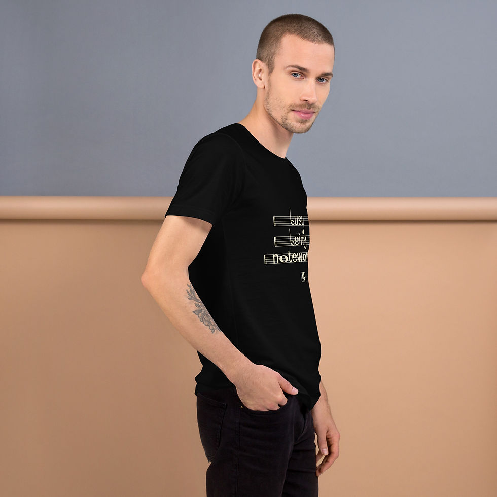 Thumbnail: Busy Being Noteworthy Unisex t-shirt