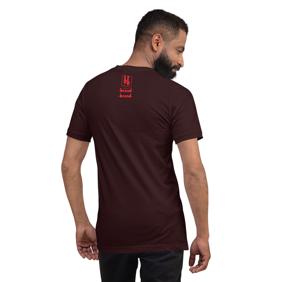 Thumbnail: Unisex Music Is The Best Medicine T-shirt red and blue
