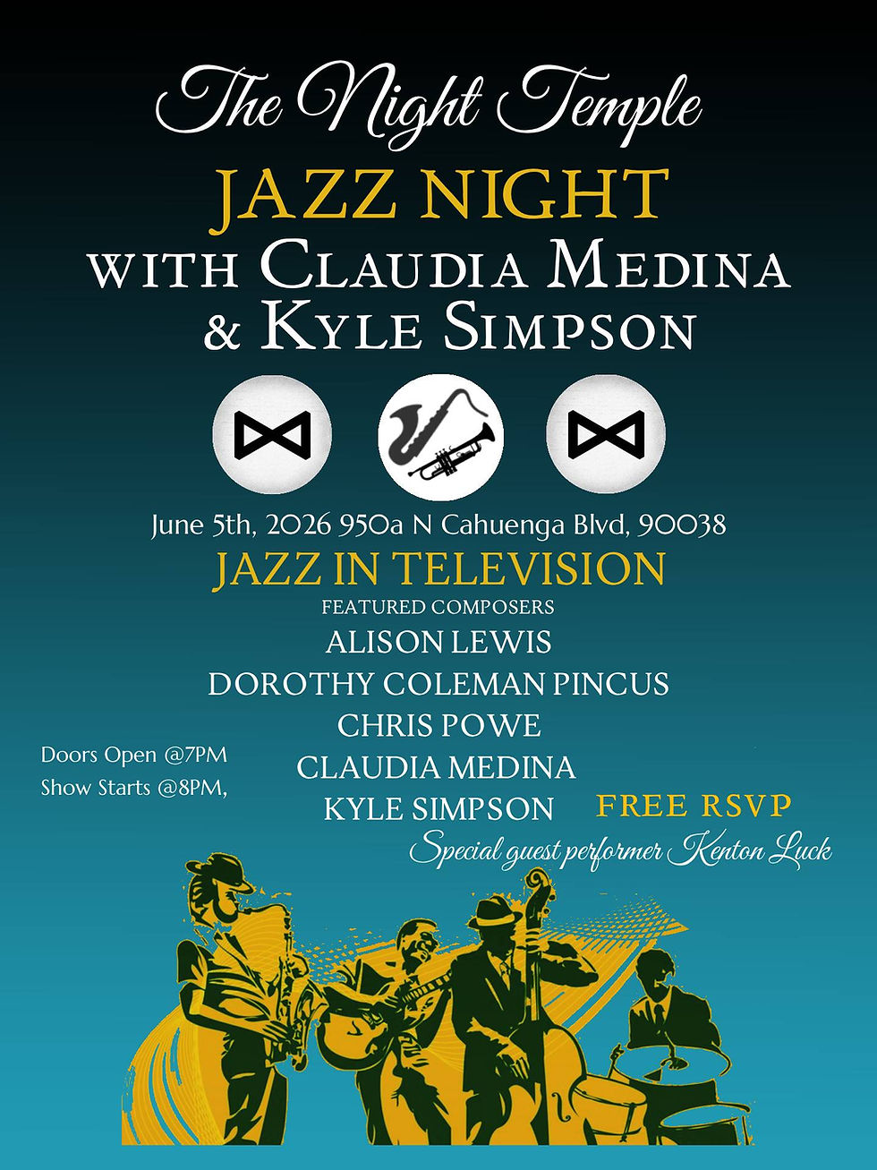 Jazz Night with Claudia Medina & Kyle Simpson - June