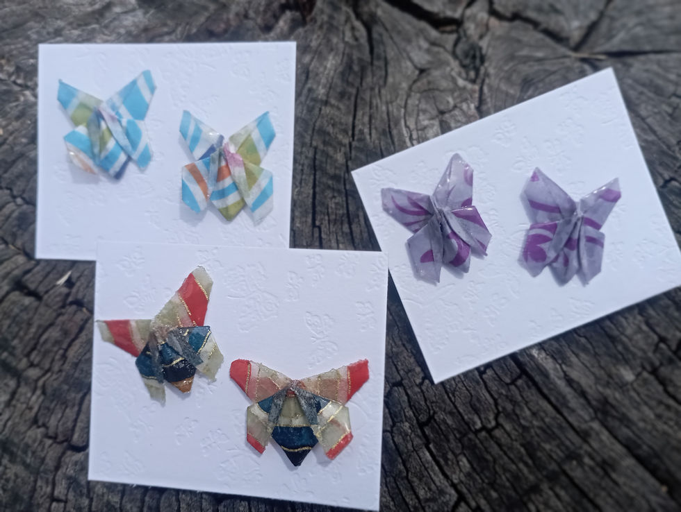 Miniatura: aretes de mariposas