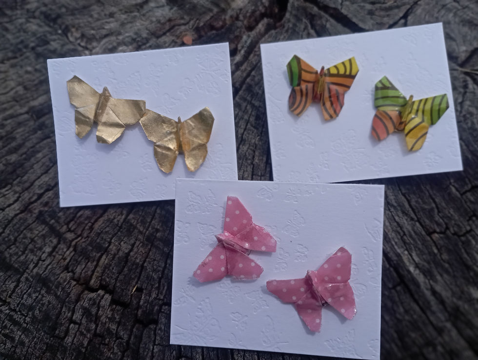 Miniatura: aretes de mariposas