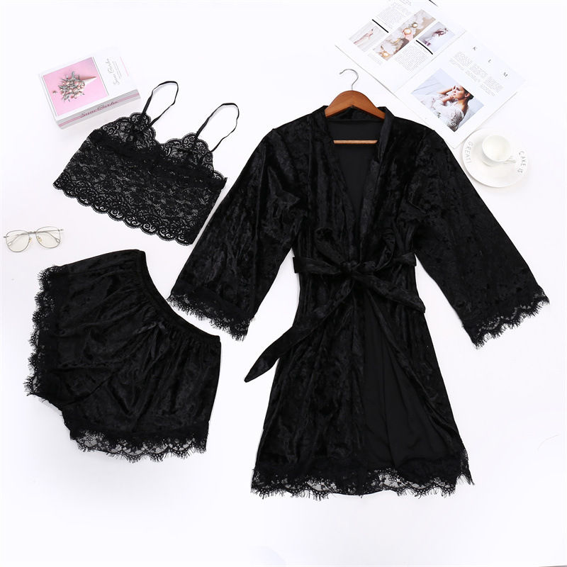 Thumbnail: 3 Piece Set Night gown