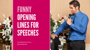 Opening lines for wedding speeches