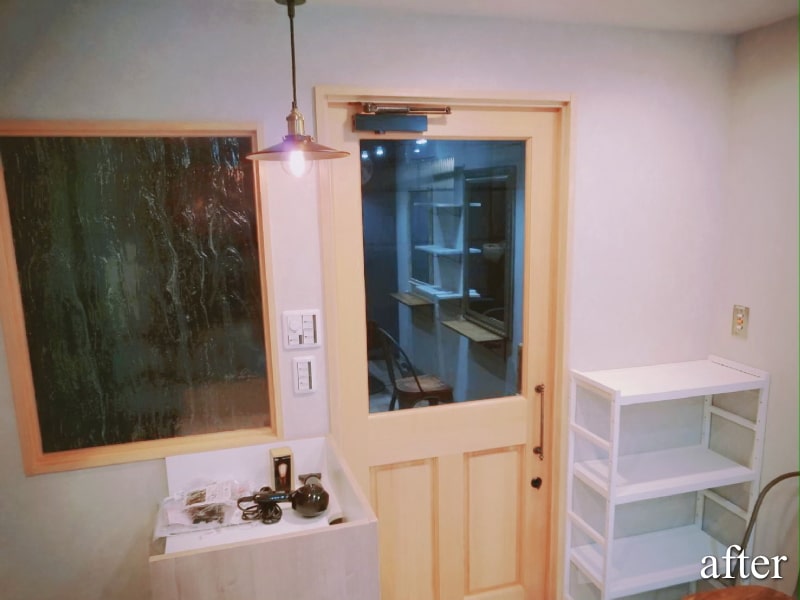 調布市 美容室工事の施工写真