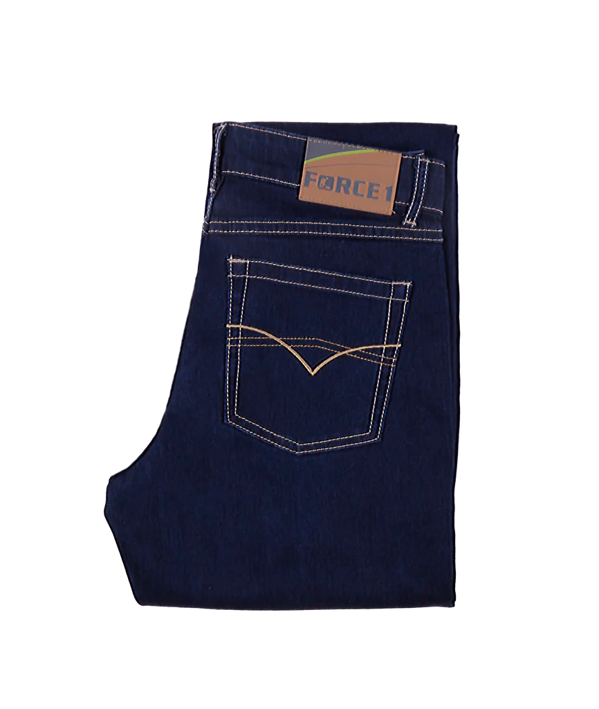 Jean stretch indigo pour hommes tailles 30-38