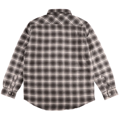 Light Grey Quilted Flannel Shirt | BEAUMARCHE