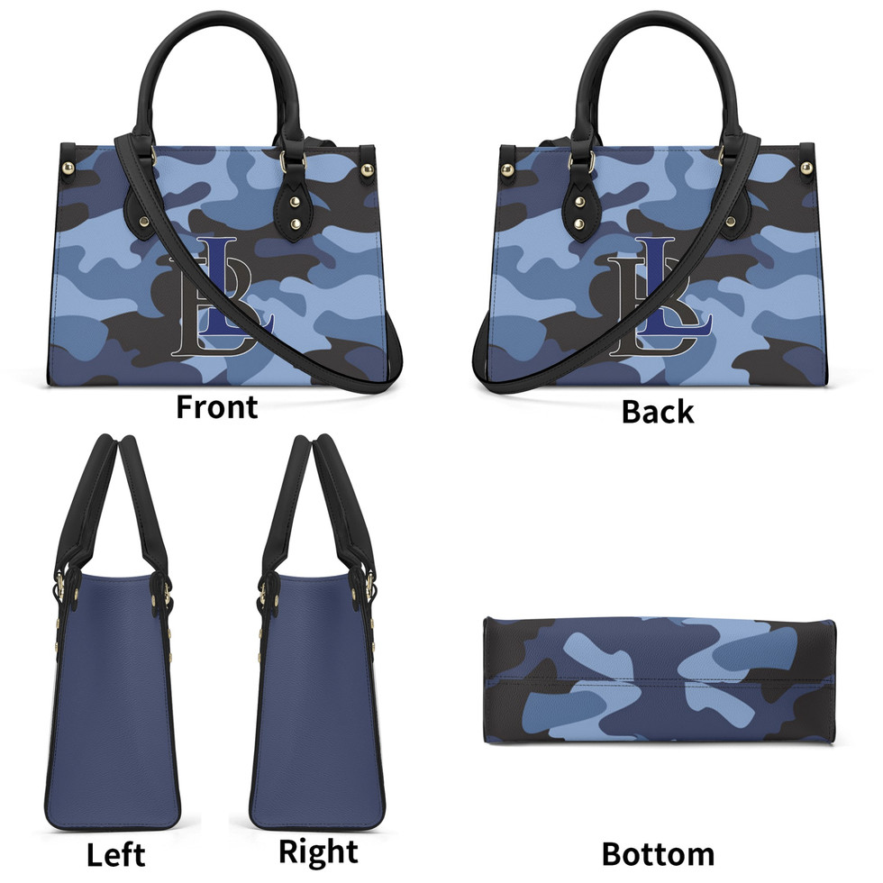 BloodLine Luxury Handbag, blue camo