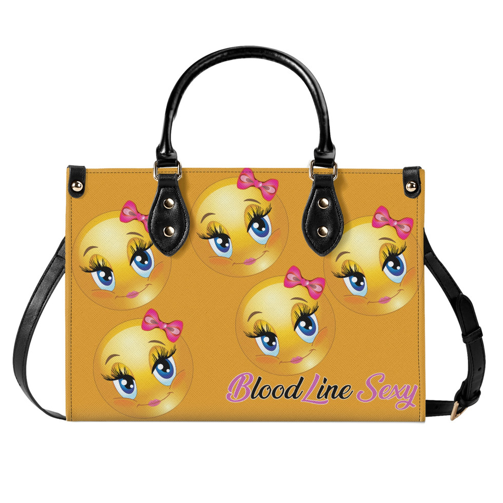 All-Over-Print Women Twill Leather Handbag