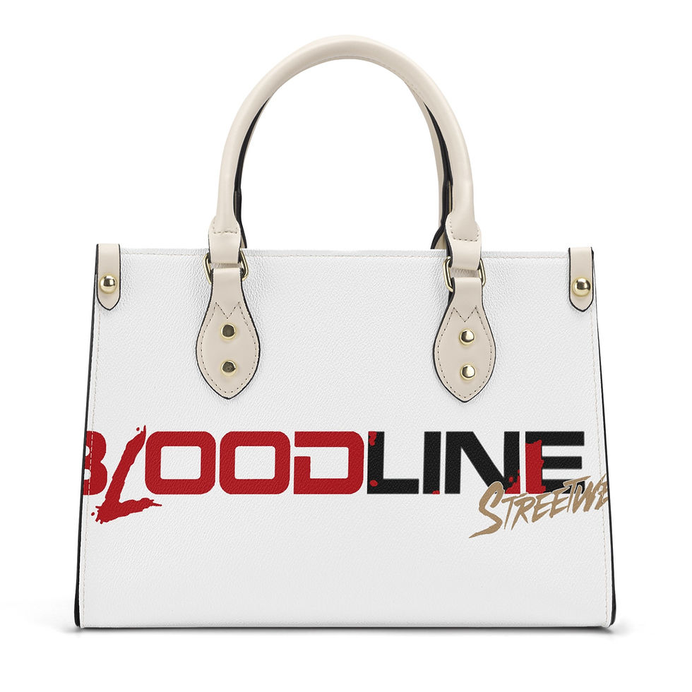 BloodLine Luxury Handbag, White/Cream