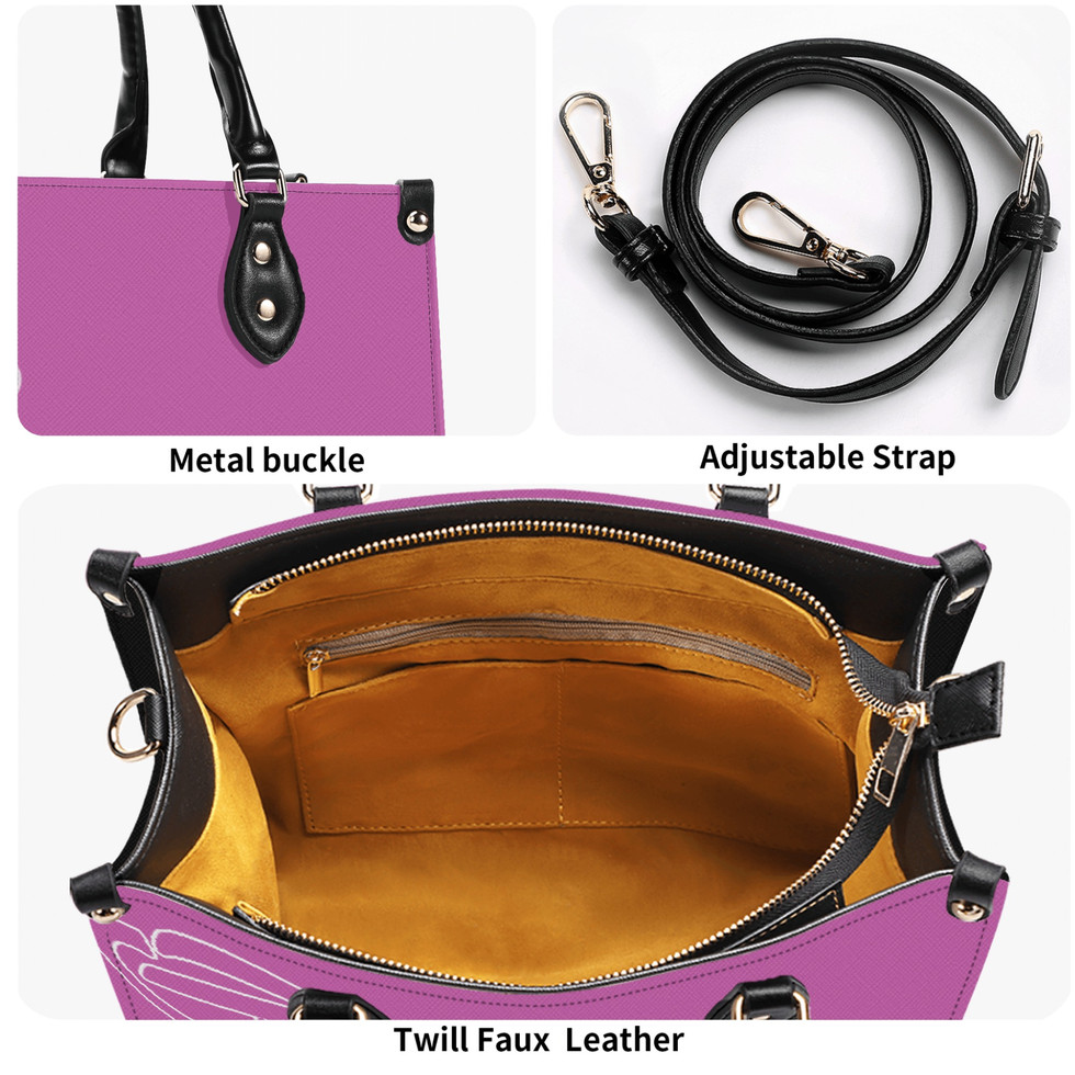 All-Over-Print Women Twill Leather Handbag