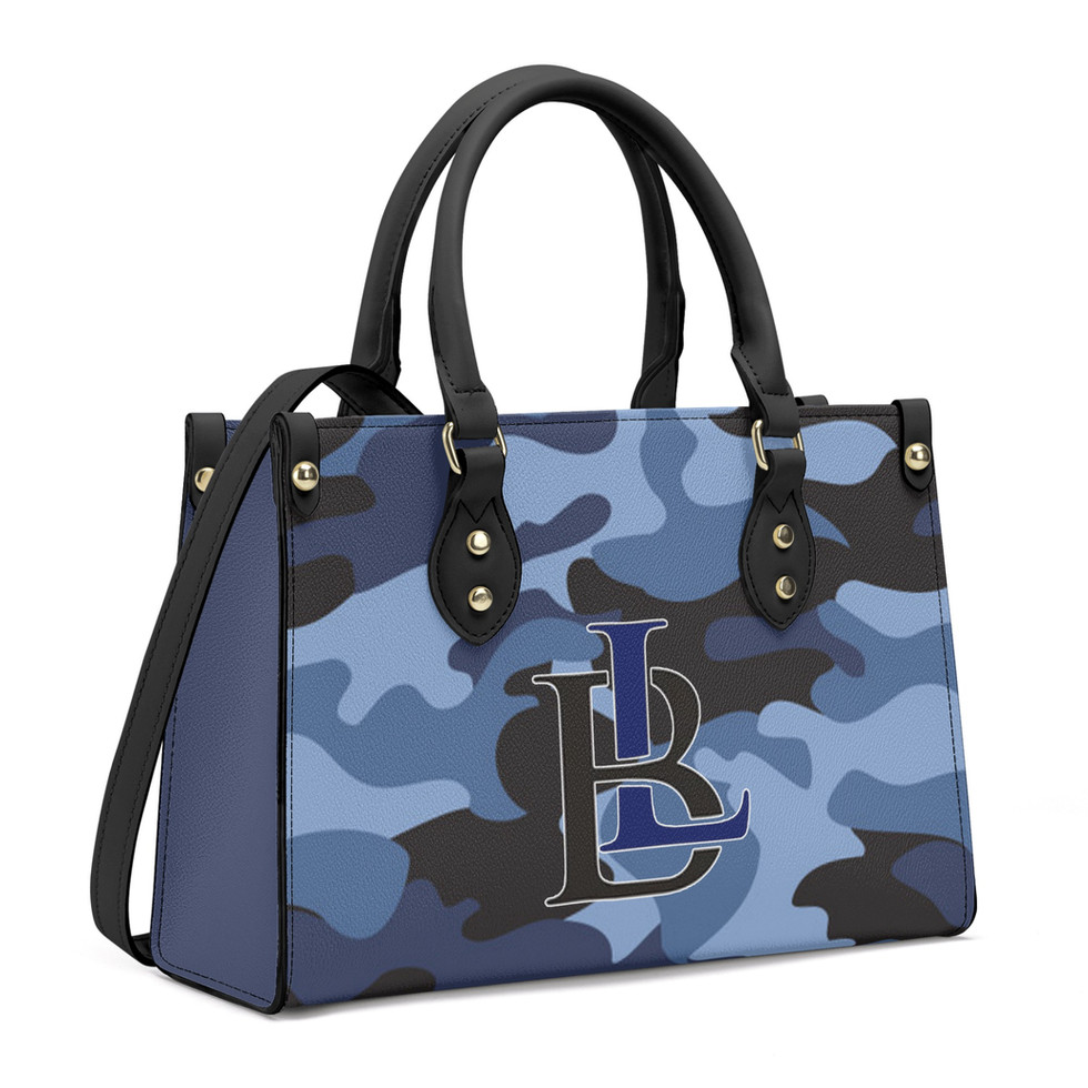 BloodLine Luxury Handbag, blue camo