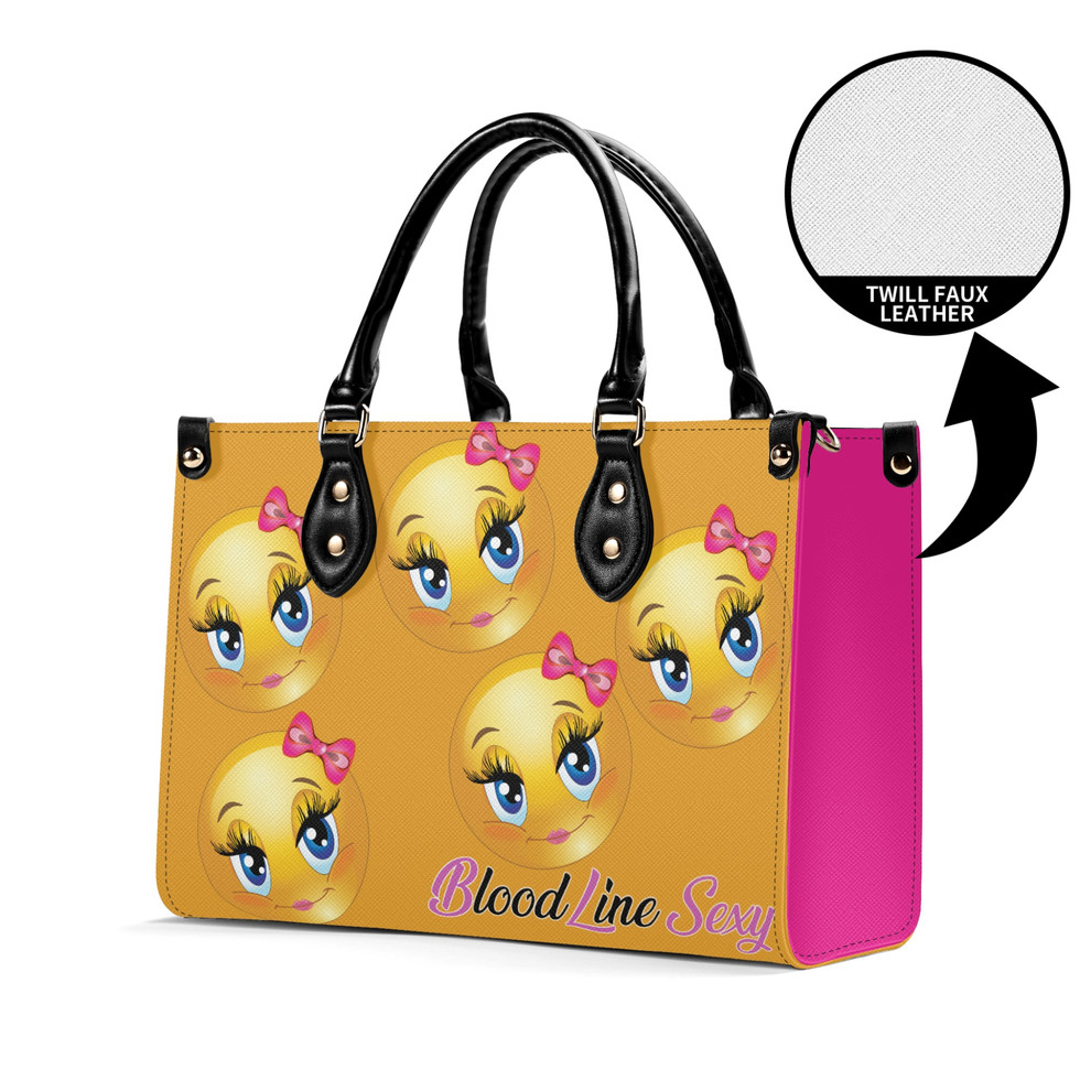 All-Over-Print Women Twill Leather Handbag