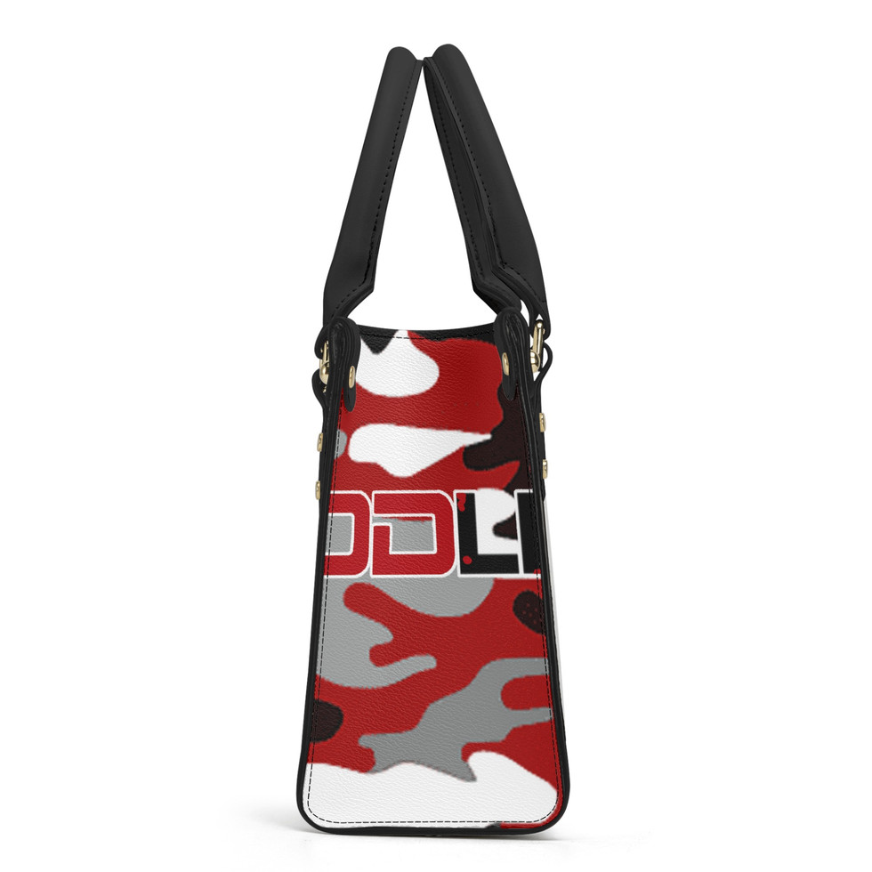 BloodLine Luxury Handbag, White/Black