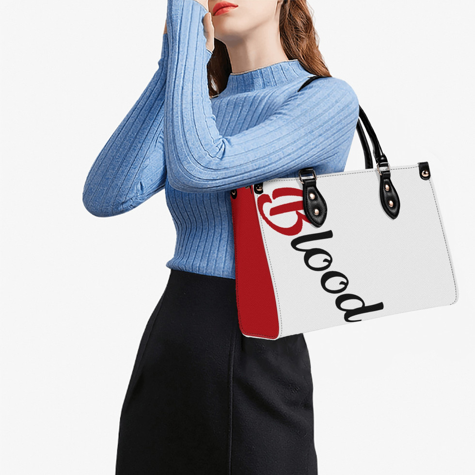 All-Over-Print Women Twill Leather Handbag