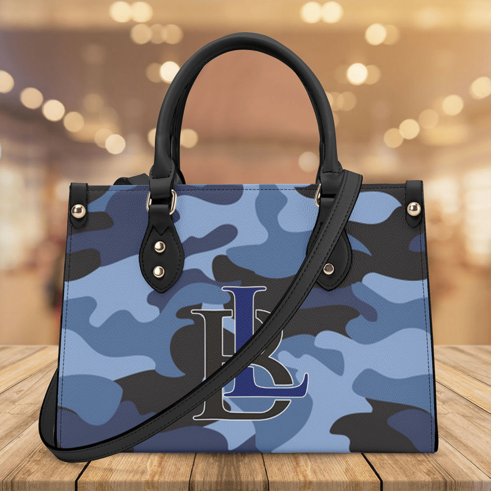 BloodLine Luxury Handbag, blue camo