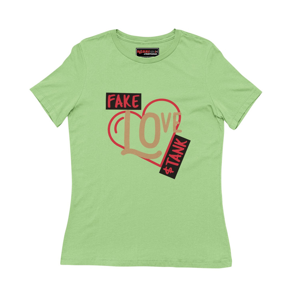 Lime green Fake Love Stank Fitted Tee