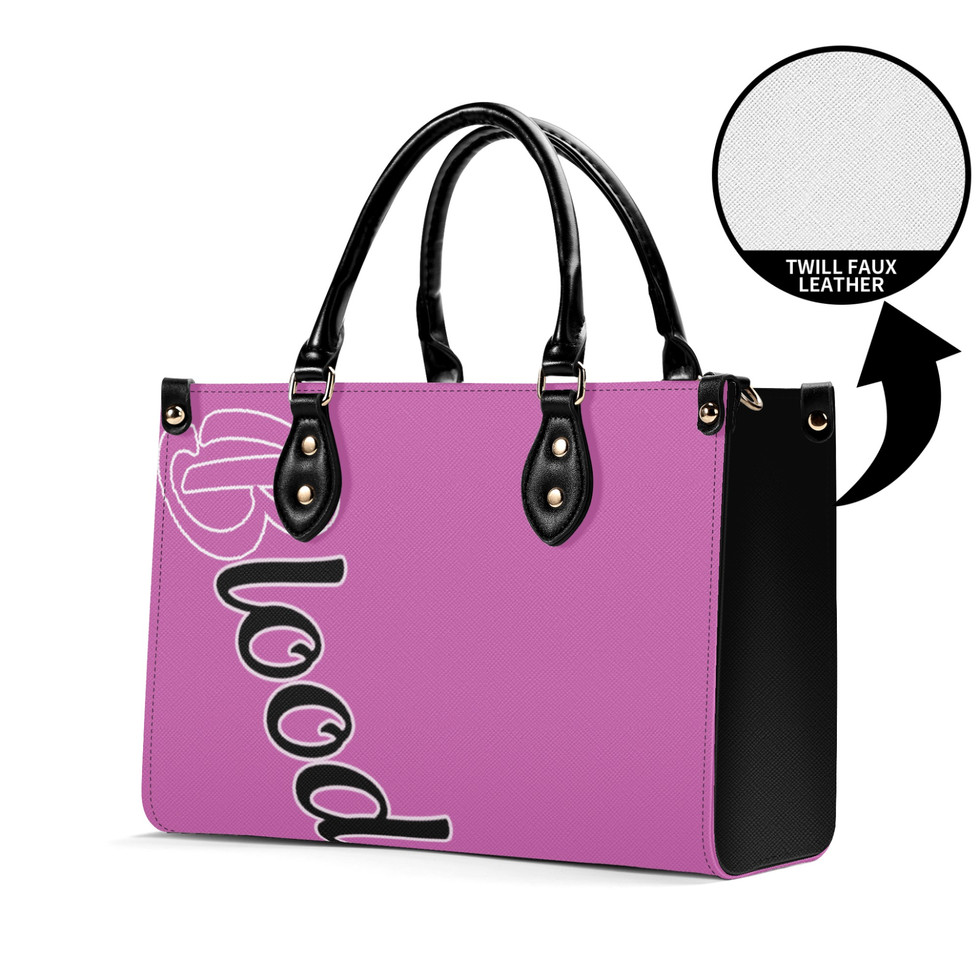 All-Over-Print Women Twill Leather Handbag