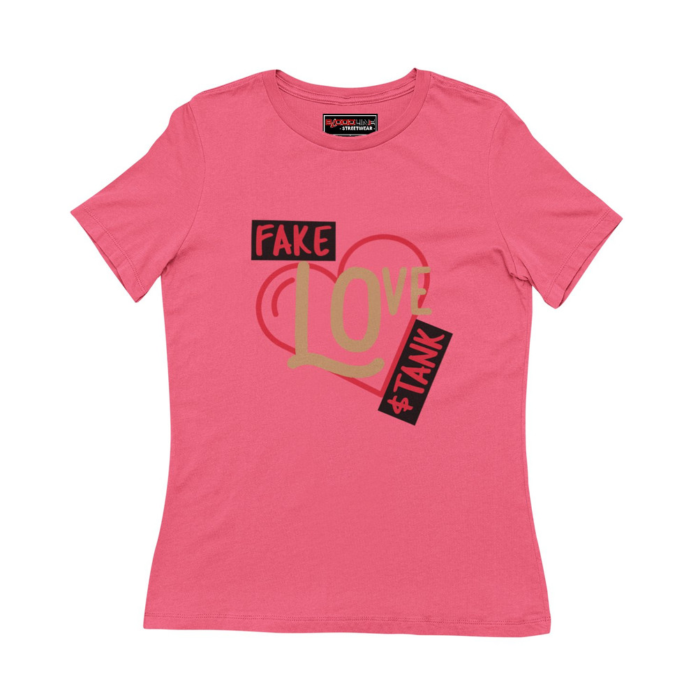 Pink Fake Love Stank Fitted Tee shirt