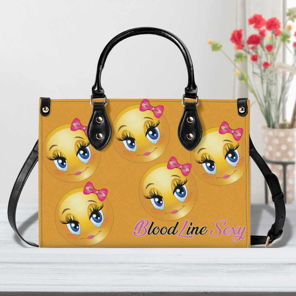 All-Over-Print Women Twill Leather Handbag