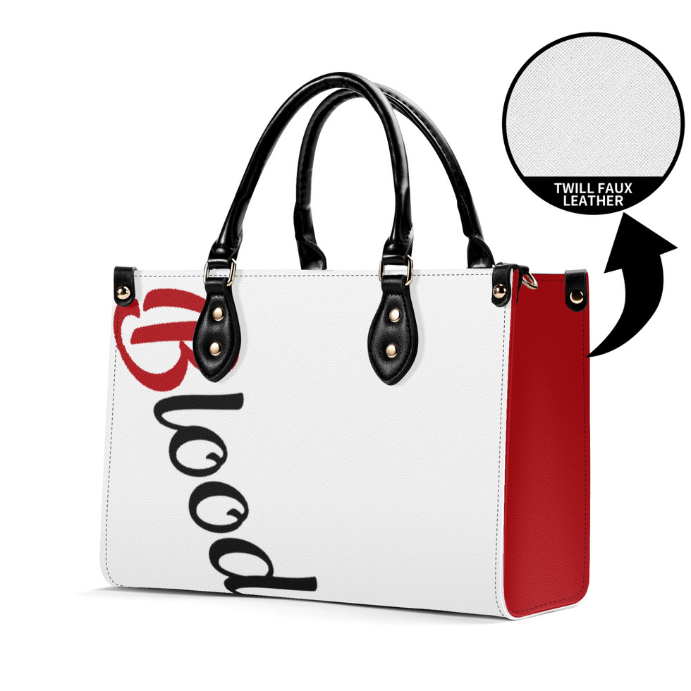 All-Over-Print Women Twill Leather Handbag