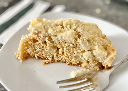 sourdough discard apple streusel cake recipe