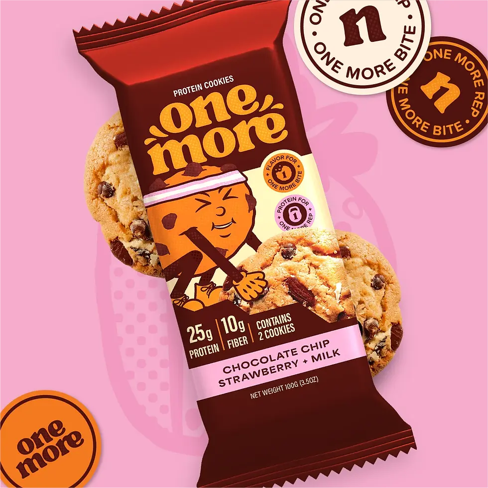 Strawberry flavor packaging design an cookies