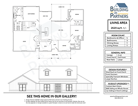 4 Bed + Office, 3 Bath, 2620 Sq.Ft.