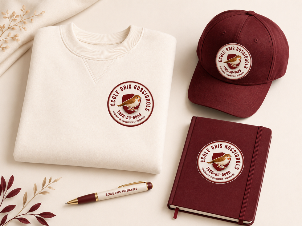 Sweatshirt, Carnet de note Gais Rossignols
