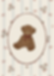 Affichette Petit ourson rayures fleuries