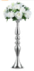 Silver mermaid stand 19"