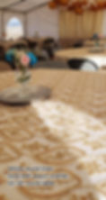 Table overlay sequin design