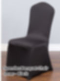 Spandex Chair Cover Black