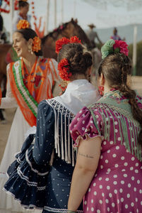 Hen party Tarifa Andalusia, girls group celebrating on the beach, boho chic lifestyle photography