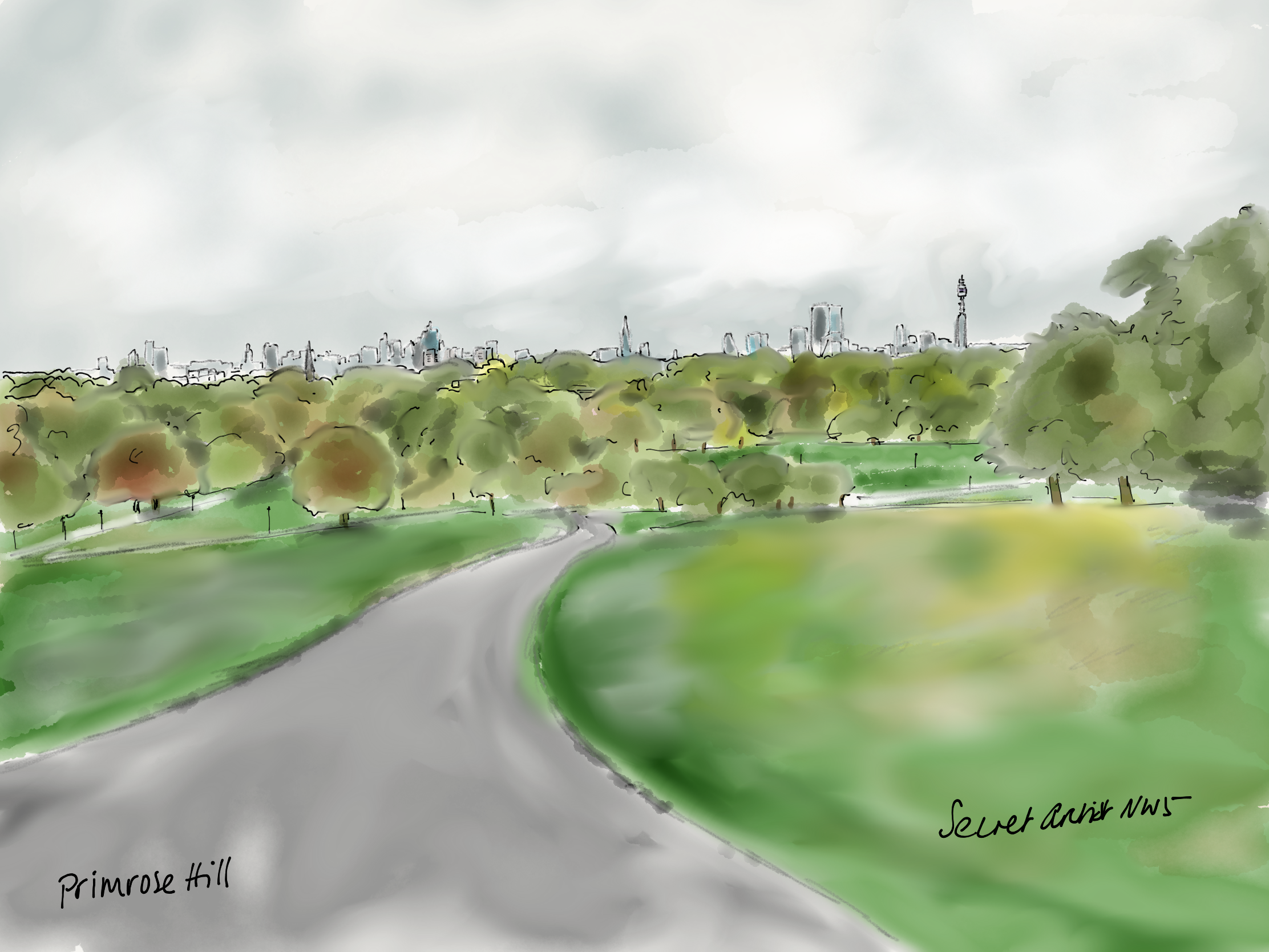 View from top of Primrose Hill