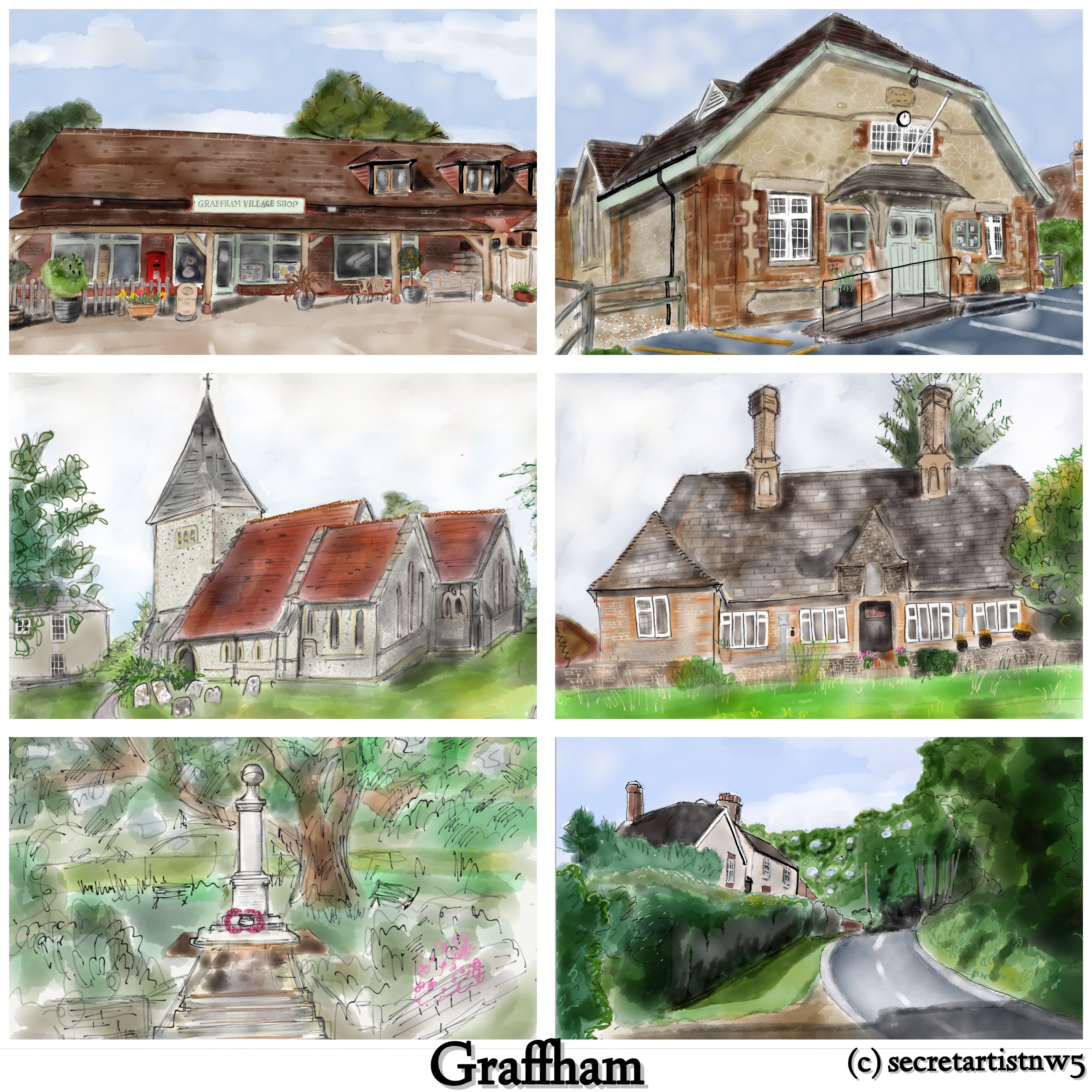 Graffham postcard