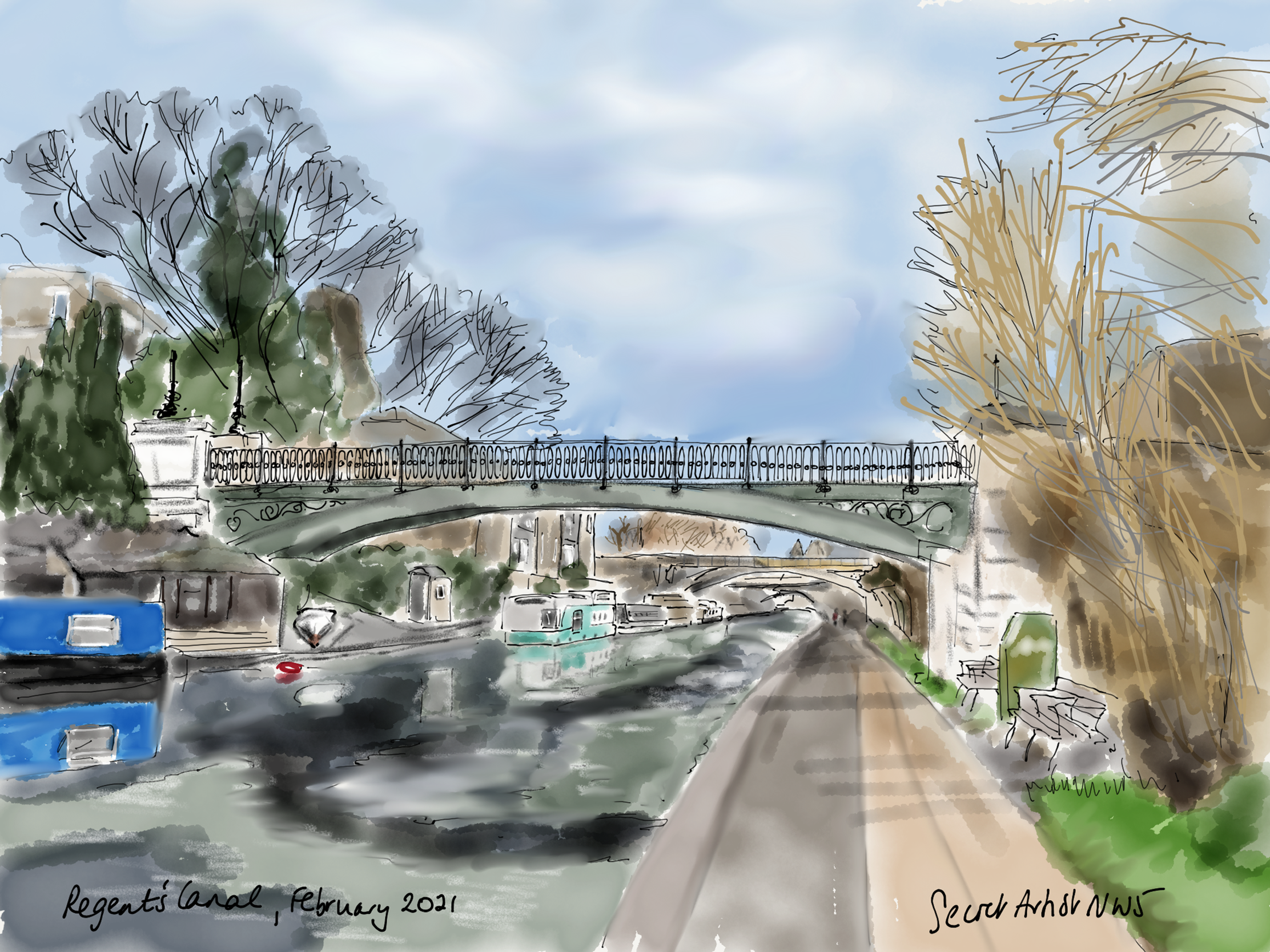 Regent's Canal, February 2021