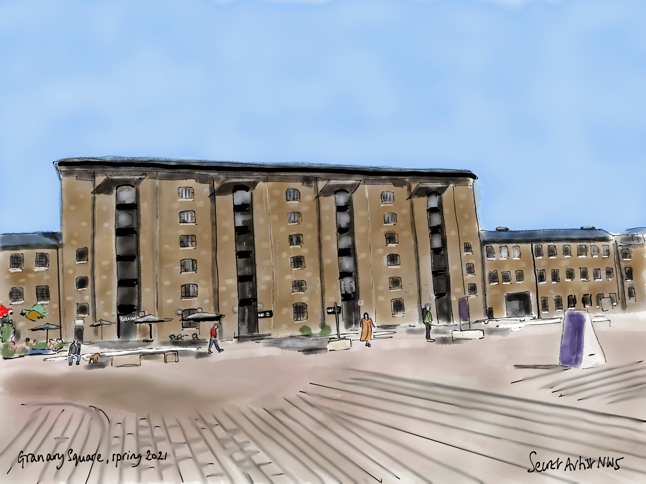 Granary Square, King's Cross