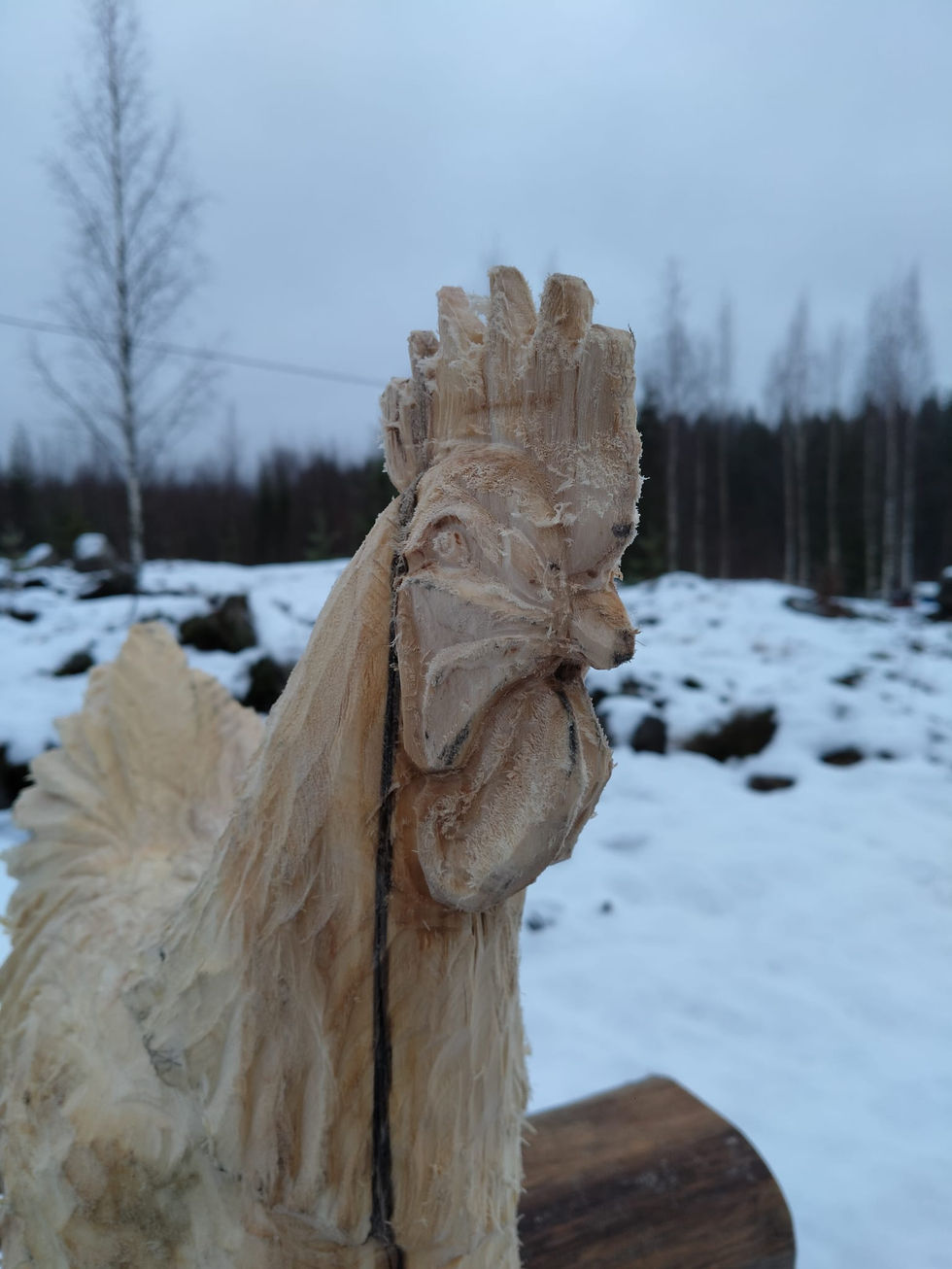 Moottorisahaveistos - Kuopio - Kukko