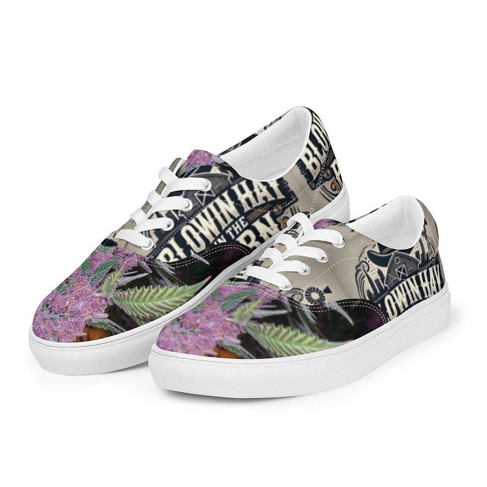 Miniatura: Women’s Blowin Hay Purple Tree canvas shoes 