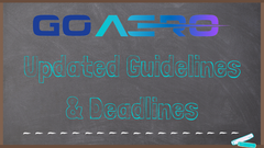 GoAERO Updated Guidelines & Deadlines